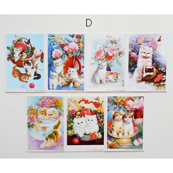 画像9: 猫と花のポストカードセット