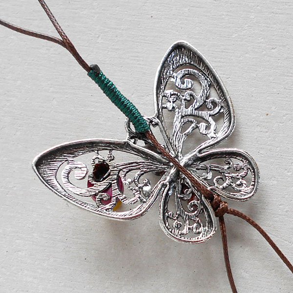画像3: 蝶々透かし彫りペンダント