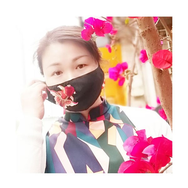 画像7: 金魚刺繍マスク