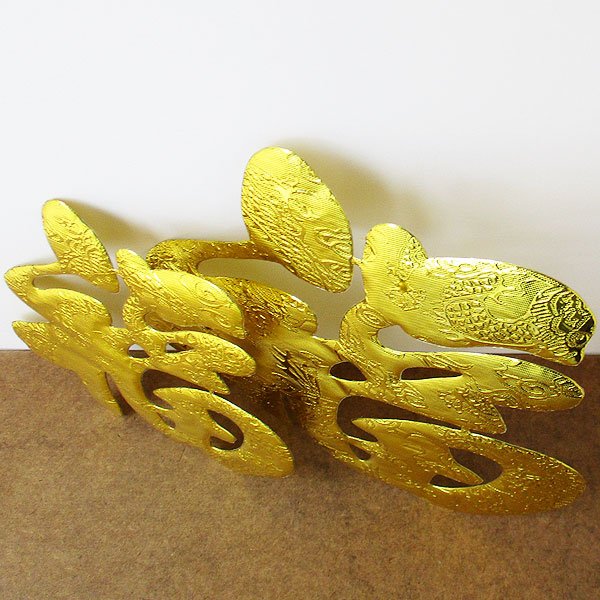 画像4: ドラゴン文様金福飾り