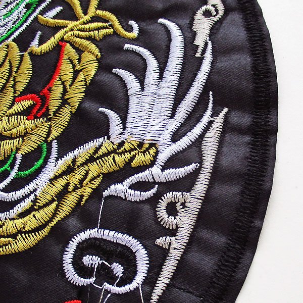 画像4: ドラゴン刺繍丸ワッペン