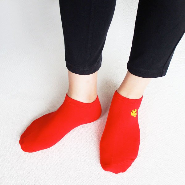 画像6: 龍と鳳凰の刺繍ソックス