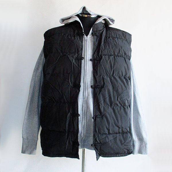 画像3: メンズチャイナサークル刺繍中綿ベスト