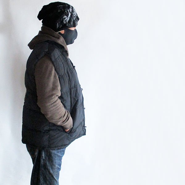 画像10: メンズチャイナサークル刺繍中綿ベスト