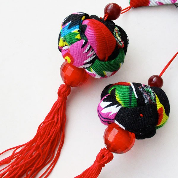 画像4: 黒花布テーブルランナー