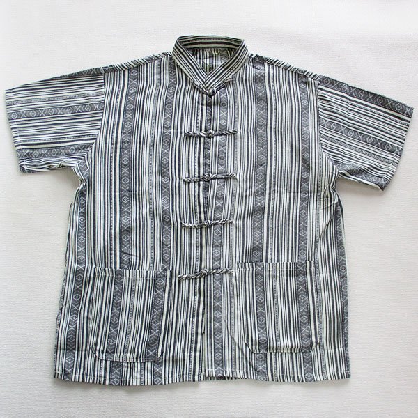 画像7: エスニック風メンズチャイナ半袖