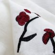 画像9: 小花刺繍チャイナ半袖トップス