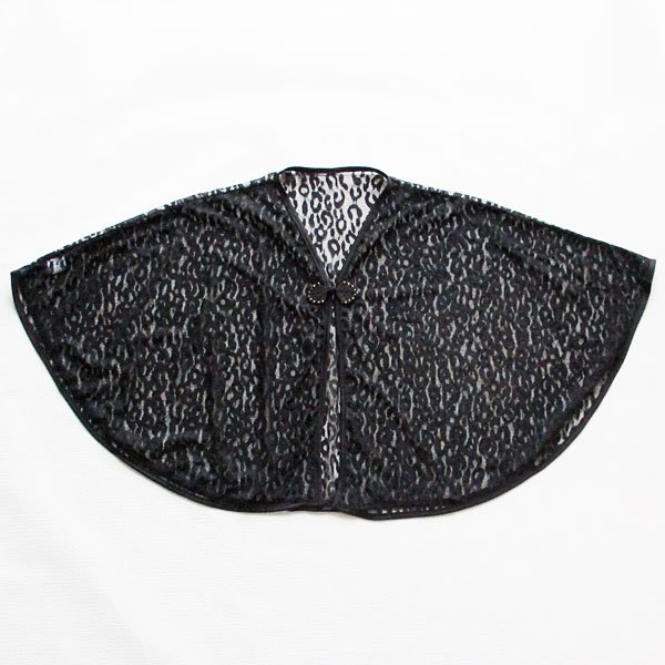 画像7: 黒チャイナショート丈ケープ