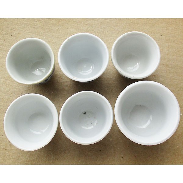 画像5: 陶器ミニ酒杯6個セット