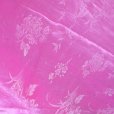 画像7: 笹花柄ピンク大判シルク生地