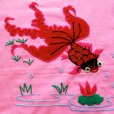 画像6: 双喜金魚刺繍ピンクのれん