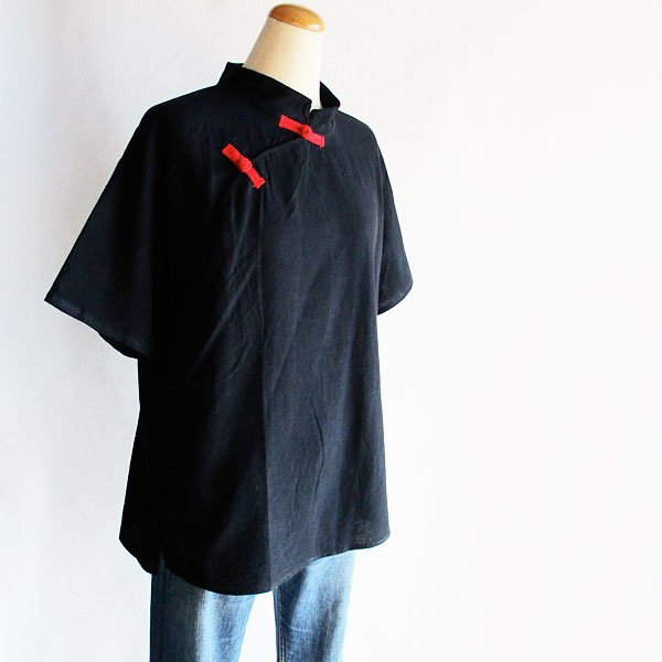 画像5: 白と黒のチャイナ半袖