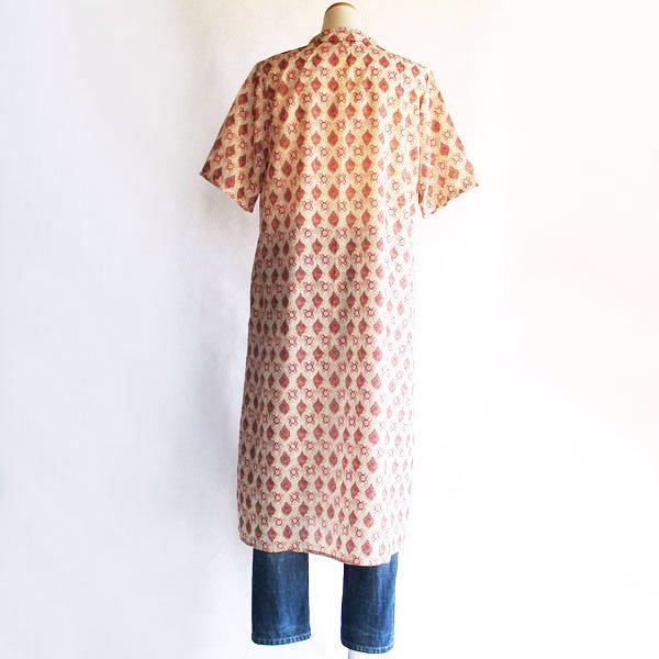 画像6: くるみボタンチャイナ半袖ワンピース