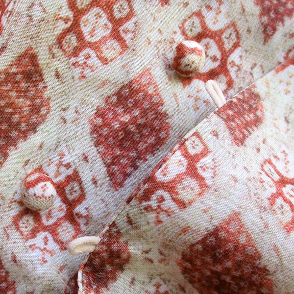 画像10: くるみボタンチャイナ半袖ワンピース