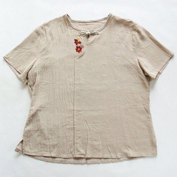 画像7: ワンポイント刺繍チャイナ半袖
