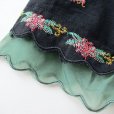 画像11: オーガンジー使い刺繍チャイナトップス