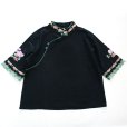 画像7: オーガンジー使い刺繍チャイナトップス
