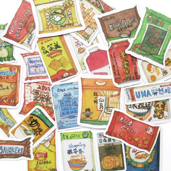 画像1: 零食シールセット