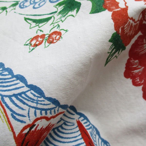 画像5: 鯉と花のレトロクロス