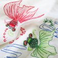 画像4: 金魚刺繍フリルまくらカバー