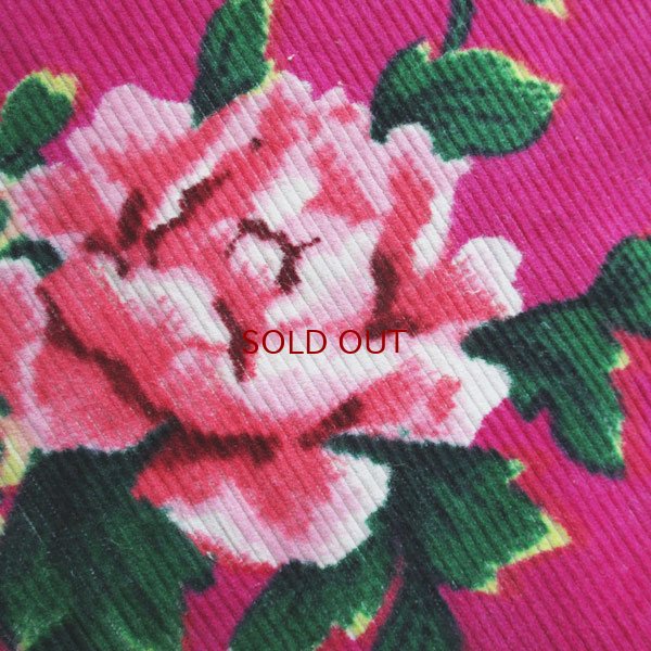 画像6: 花と蝶のコーデュロイ生地