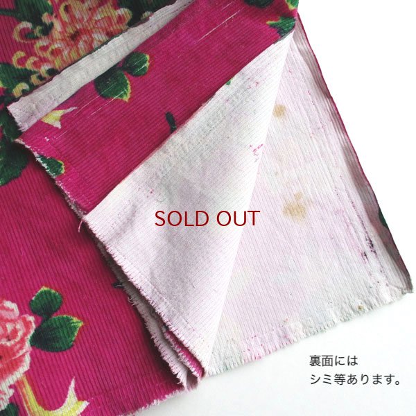 画像9: 花と蝶のコーデュロイ生地