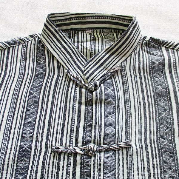 画像8: エスニック風メンズチャイナ半袖 (8)