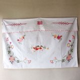 画像: 双喜おしどり刺繍のれん